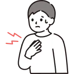Man With Chest Pain SVG Icon